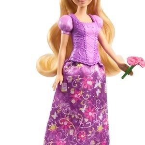 Disney Rapunzel Doll in Floral Purple Gown